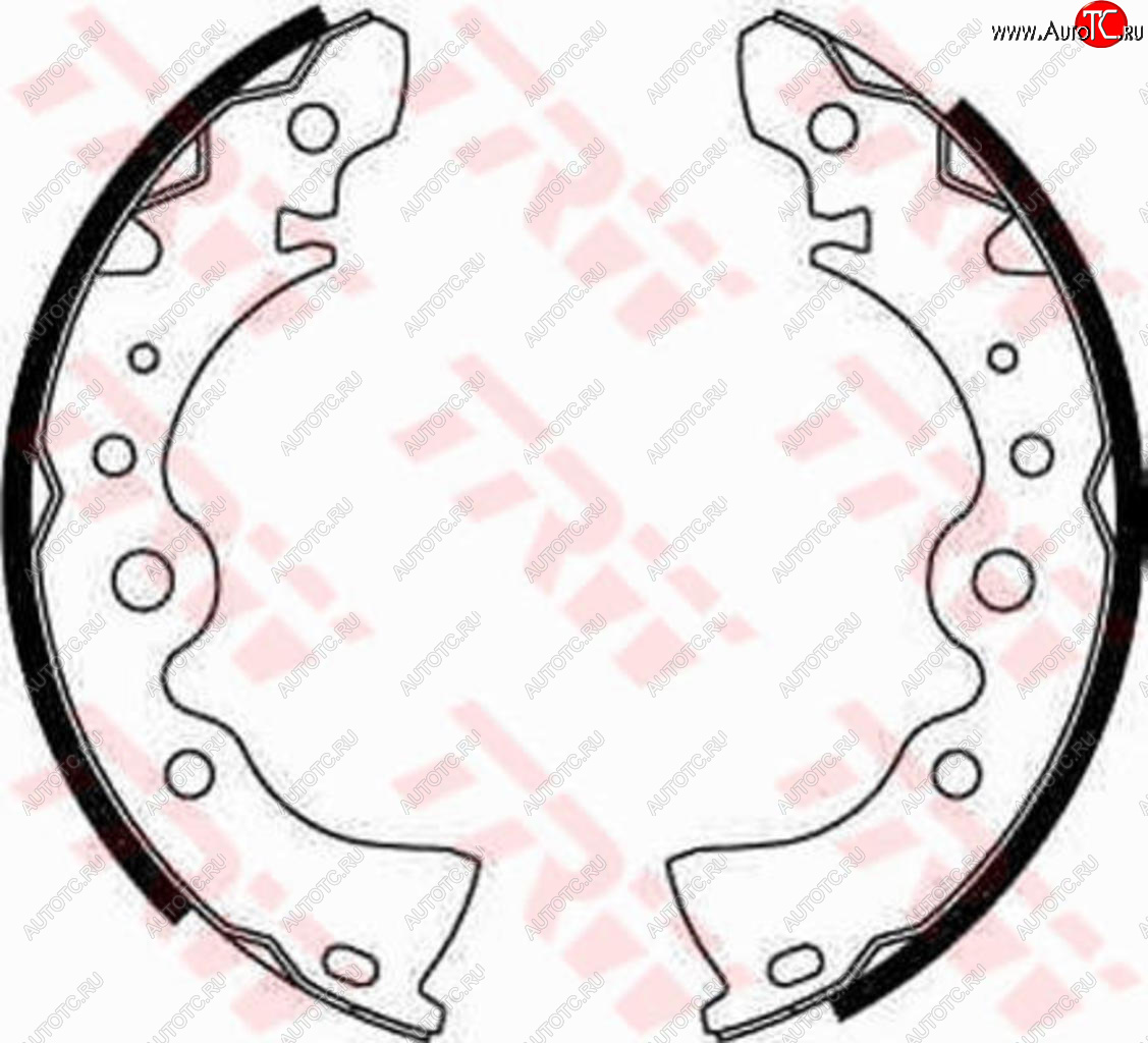 2 389 р. Колодки тормозные задние барабанные (4шт.) TRW Nissan Almera Classic седан B10 (2006-2013)  с доставкой в г. Воронеж