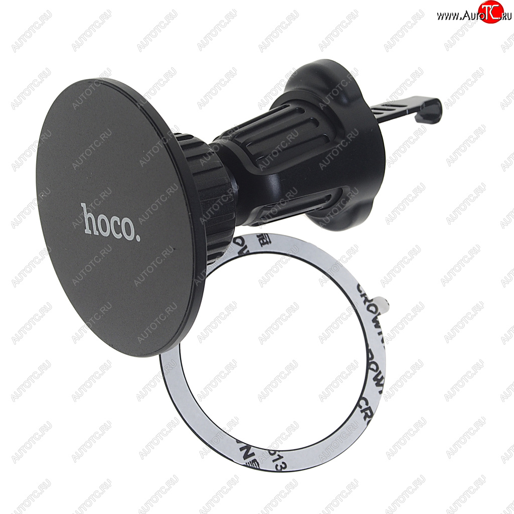 769 р. Держатель телефона на дефлектор магнитный HOCO HOCO h12 black HOCO h12 black  с доставкой в г. Воронеж