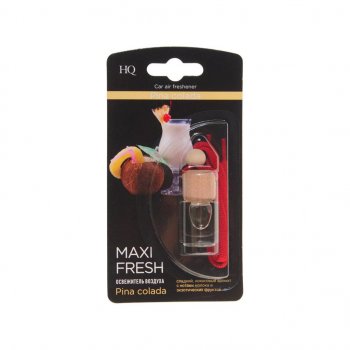 Ароматизатор подвесной жидкостный (пина колада) с деревянной крышкой 5мл MAXI FRESH MAXI FRESH hmf-11