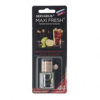Ароматизатор подвесной жидкостный (кола и лайм) с деревянной крышкой 5мл MAXI FRESH MAXI FRESH hmf-31