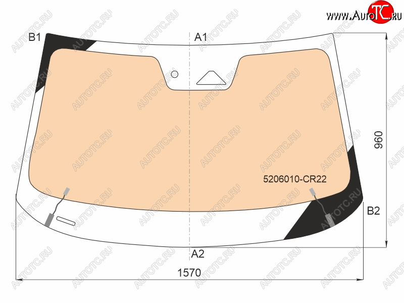 21 449 р. Стекло лобовое (Обогрев полный Камера Датчик дождя Молдинг) Changan UNI-K 20- FUYAO 5206010-CR22  с доставкой в г. Воронеж