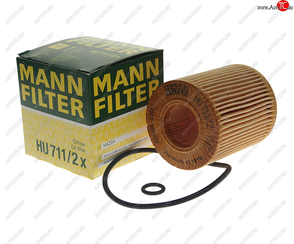 739 р. Фильтр масляный FORD Mondeo 3 (00-),4 (07-) (2.3) MAZDA 6 (02-) MANN MANN hu7112 x  с доставкой в г. Воронеж