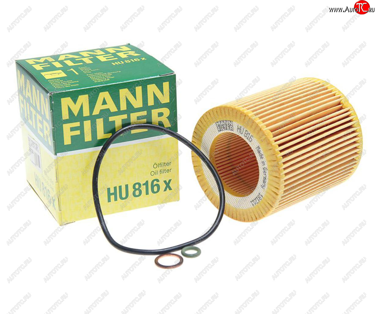 769 р. Фильтр масляный BMW 5 (E60),3 (E90),1 (E81),X3 (E83),X5 (E70),7 (E65),6 (E63) MANN MANN hu816x  с доставкой в г. Воронеж