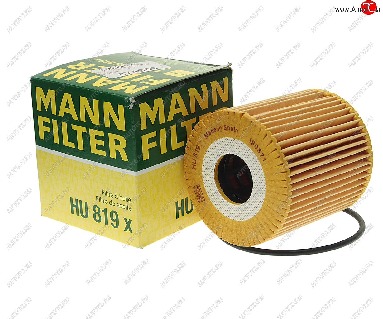 619 р. Фильтр масляный VOLVO S60,S80,XC70 (00-),XC70 2 (07-),V70 2 (00-) MANN MANN hu819x  с доставкой в г. Воронеж