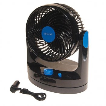 Вентилятор в салон 12V на платформе рег.скорость синий MITCHELL MITCHELL hx-t507 dc12v blue