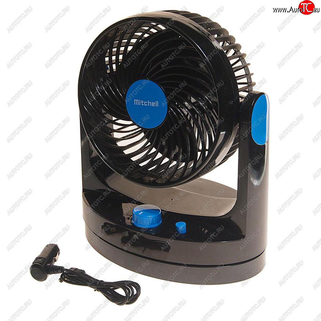 2 079 р. Вентилятор в салон 12V на платформе рег.скорость синий MITCHELL MITCHELL hx-t507 dc12v blue  с доставкой в г. Воронеж