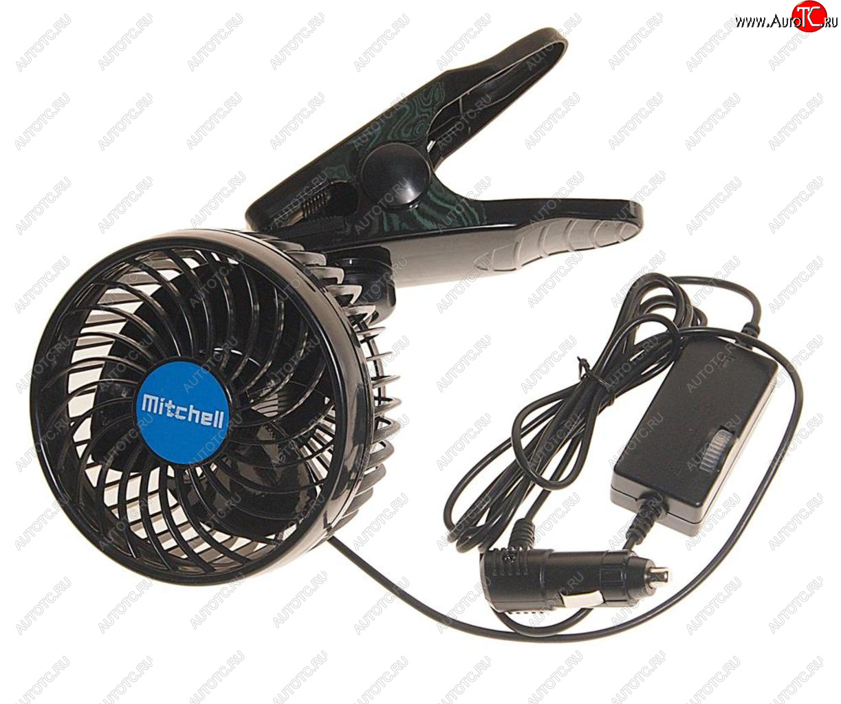 1 399 р. Вентилятор в салон 12V на прищепке синий MITCHELL MITCHELL hx-t601e dc12v blue  с доставкой в г. Воронеж