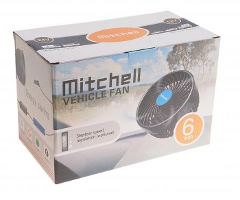 1 669 р. Вентилятор в салон 12V на прищепке синий MITCHELL MITCHELL hx-t603e dc12v blue  с доставкой в г. Воронеж. Увеличить фотографию 3
