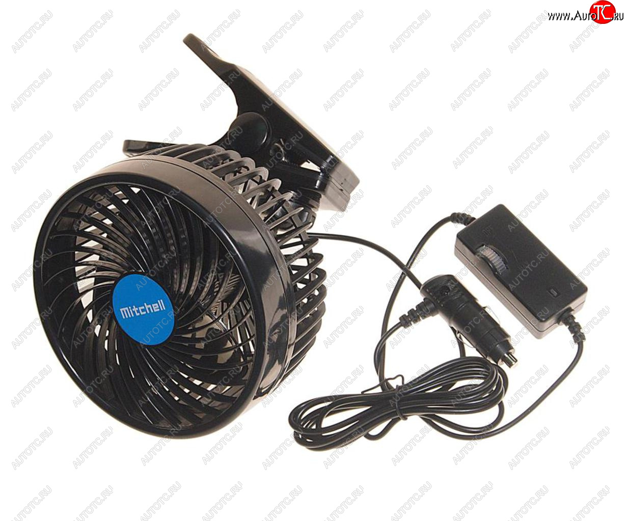 1 669 р. Вентилятор в салон 12V на прищепке синий MITCHELL MITCHELL hx-t603e dc12v blue  с доставкой в г. Воронеж