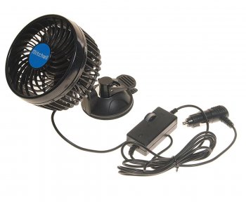 Вентилятор в салон 12V на присоске синий MITCHELL MITCHELL hx-t701e dc12v blue