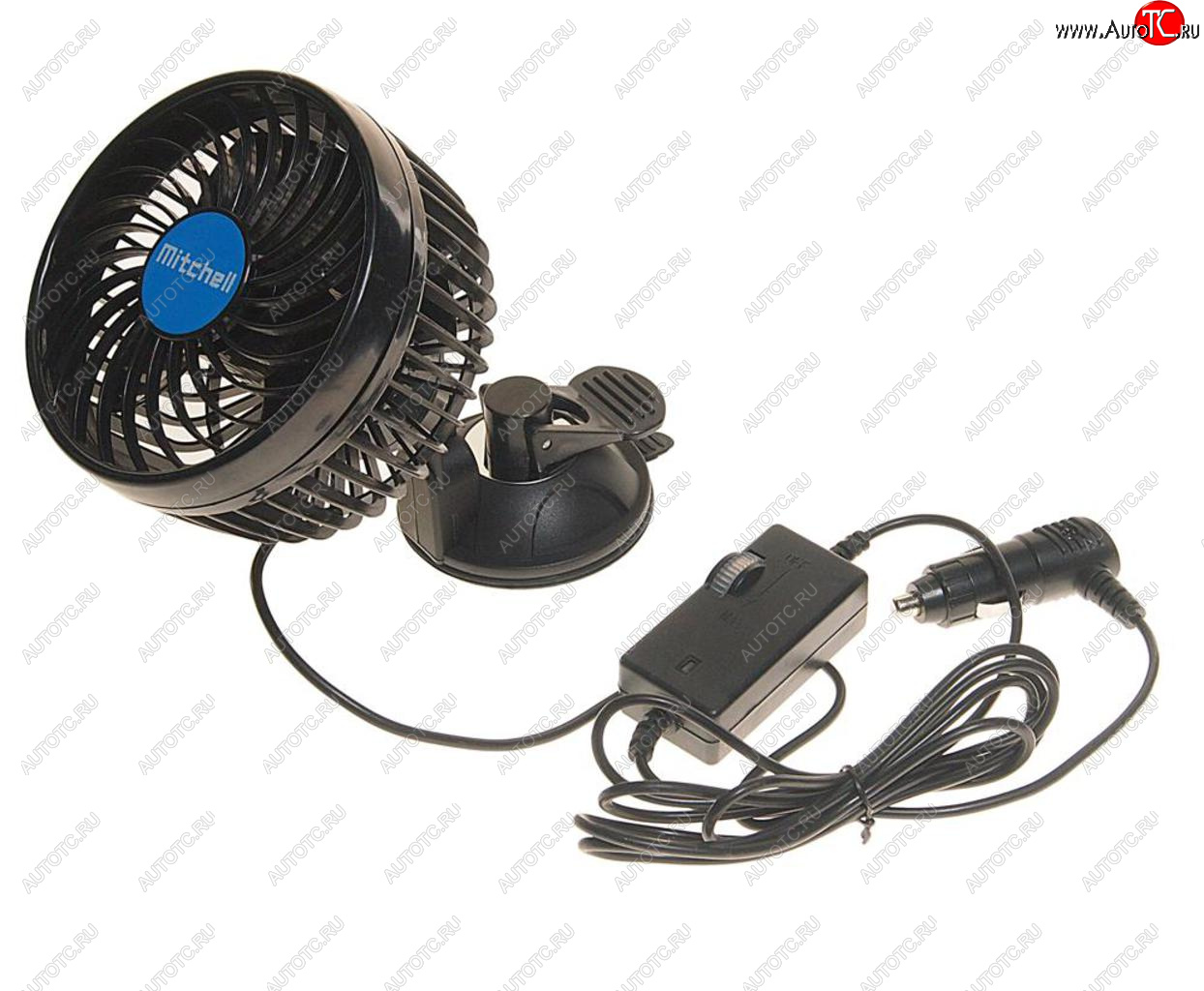 1 329 р. Вентилятор в салон 12V на присоске синий MITCHELL MITCHELL hx-t701e dc12v blue  с доставкой в г. Воронеж