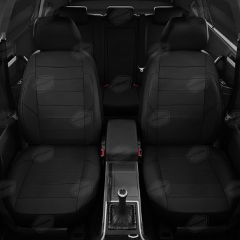 7 999 р. Авточехлы HYUNDAI Creta (21-) экокожа черные комплект AVTOLIDER AVTOLIDER hy15-1401-ec01  с доставкой в г. Воронеж. Увеличить фотографию 3