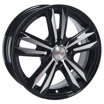 Диск колесный литой HYUNDAI Solaris KIA Rio R15 КС-870 Маскот Блэк Джек K&K ifree 4х100 ет46 d-54,1 K&K ifree 4х100 ет46 d-54,1