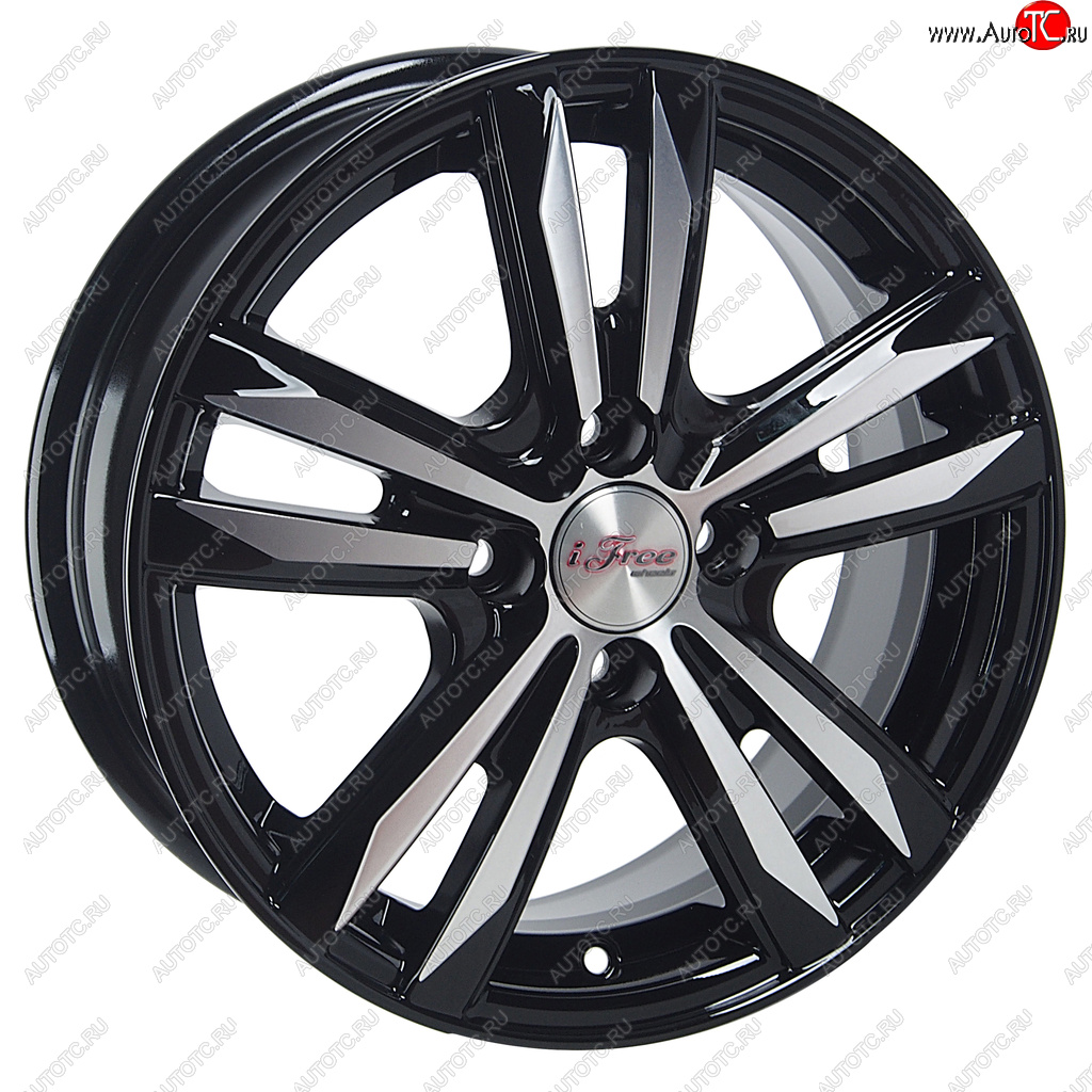 7 999 р. Диск колесный литой HYUNDAI Solaris KIA Rio R15 КС-870 Маскот Блэк Джек K&K ifree 4х100 ет46 d-54,1 K&K ifree 4х100 ет46 d-54,1  с доставкой в г. Воронеж