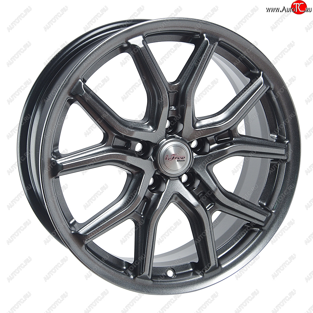 11 799 р. Диск колесный литой CHERY Tiggo OMODA C5 R17 КС-1080 Страйк Блэк Джек K&K ifree 5х108 et33 d-60,1  с доставкой в г. Воронеж