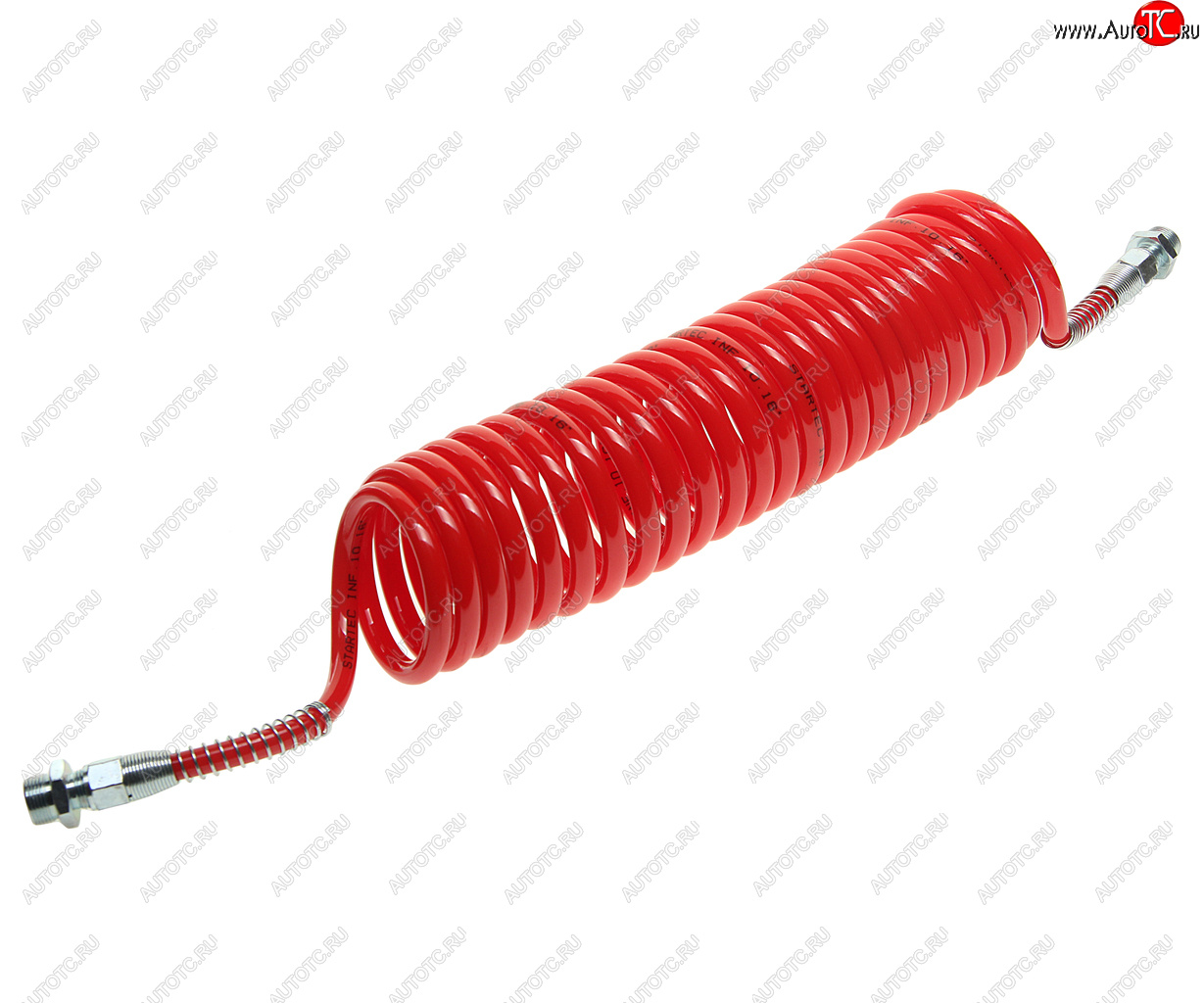 1 899 р. Шланг пневматический витой М22 L=7.5м (красный) Polyurethane STARTEC STARTEC inf.10.162  с доставкой в г. Воронеж