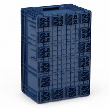 1 439 р. Ящик полимерный многооборотный 594х396х280мм синий IPLAST IPLAST ip-378844 IPLAST ip-378844  с доставкой в г. Воронеж. Увеличить фотографию 3