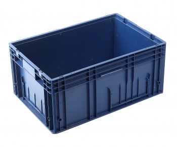 Ящик полимерный многооборотный 594х396х280мм синий IPLAST IPLAST ip-378844 IPLAST ip-378844