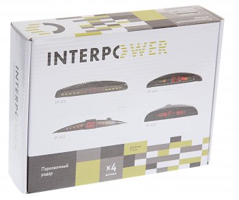 2 569 р. Датчик парковки d=19мм INTERPOWER INTERPOWER ip-415 (19mm) (4 датчика) black  с доставкой в г. Воронеж. Увеличить фотографию 4