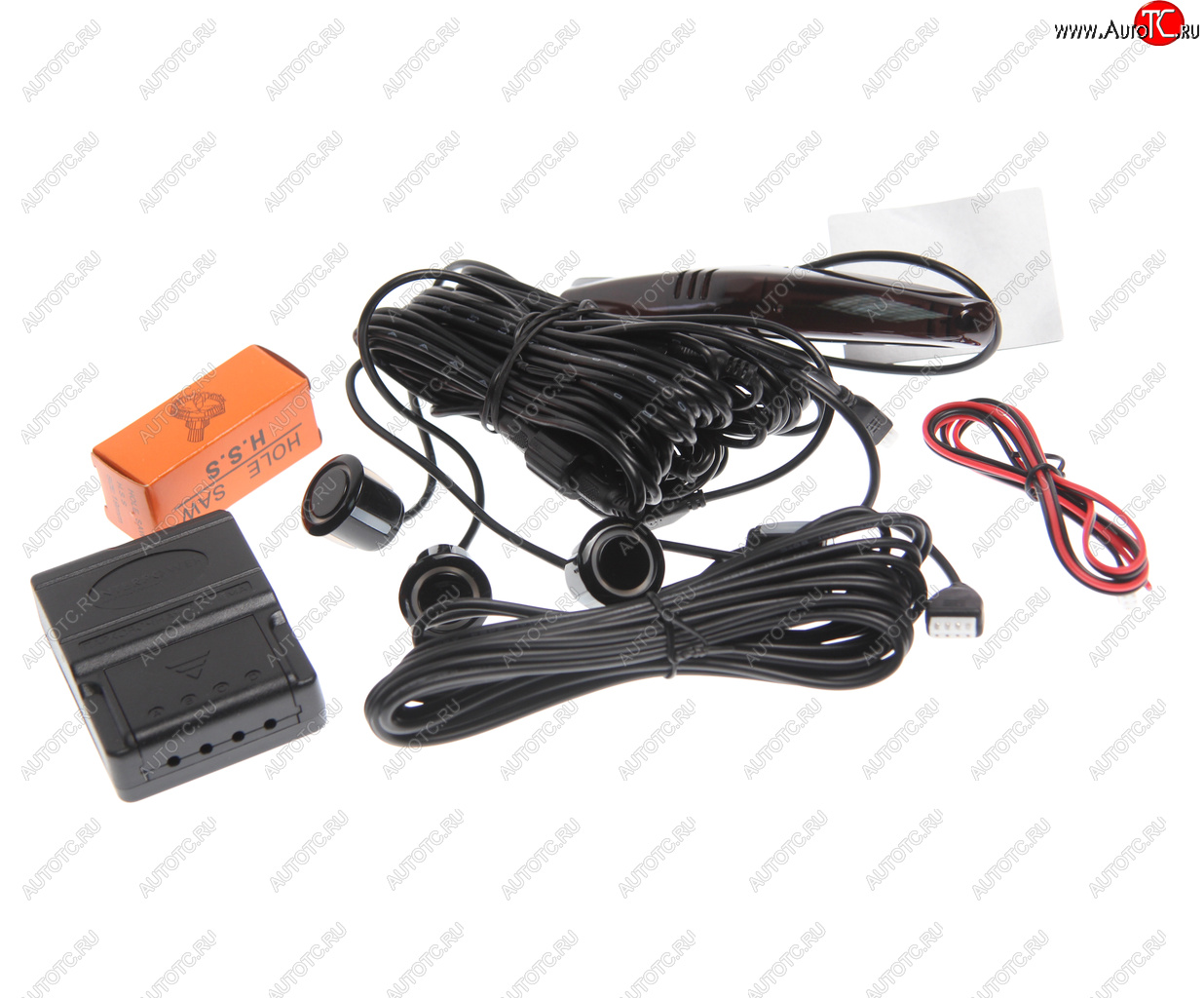 2 569 р. Датчик парковки d=19мм INTERPOWER INTERPOWER ip-415 (19mm) (4 датчика) black  с доставкой в г. Воронеж