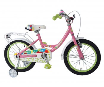 5 499 р. Велосипед 16 1-ск. (4-6 лет) розовый Joying STITCH STITCH jk1912007 16 b  с доставкой в г. Воронеж. Увеличить фотографию 2