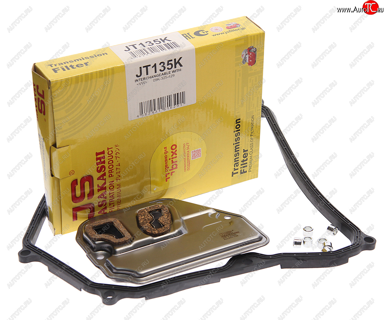 5 549 р. Фильтр масляный АКПП VW T5 (с прокладкой) JS ASAKASHI JS ASAKASHI jt135k  с доставкой в г. Воронеж