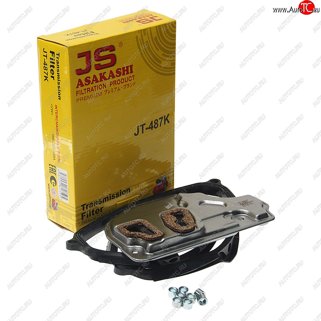 6 449 р. Фильтр масляный АКПП VW Golf 5,Jetta,Passat (05-) (с прокладкой) JS ASAKASHI JS ASAKASHI jt487k  с доставкой в г. Воронеж