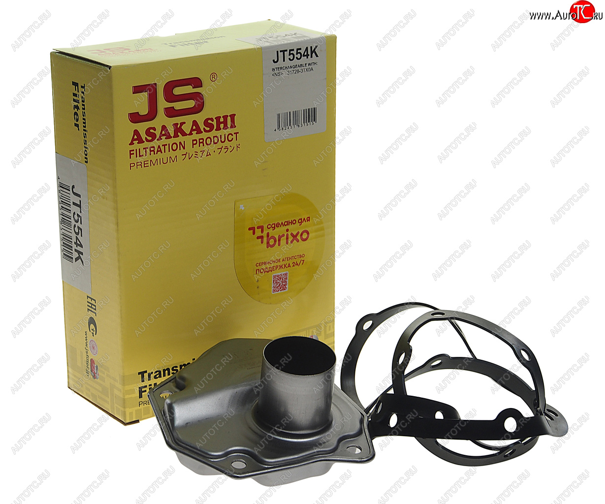 4 089 р. Фильтр масляный АКПП NISSAN Juke (10-) (с прокладкой) JS ASAKASHI JS ASAKASHI jt554k  с доставкой в г. Воронеж