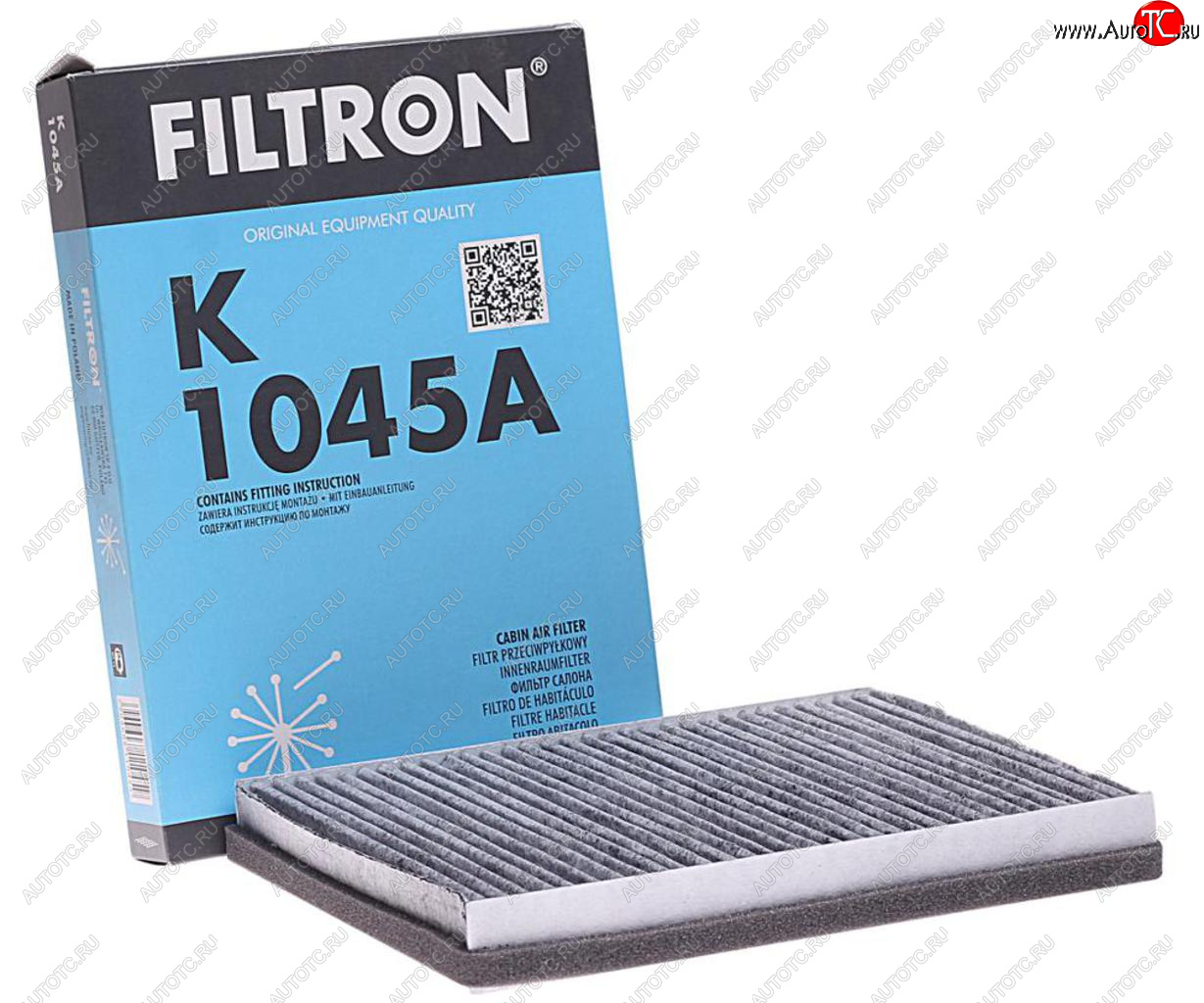 1 289 р. Фильтр воздушный салона VW Passat угольный FILTRON FILTRON k1045a  с доставкой в г. Воронеж