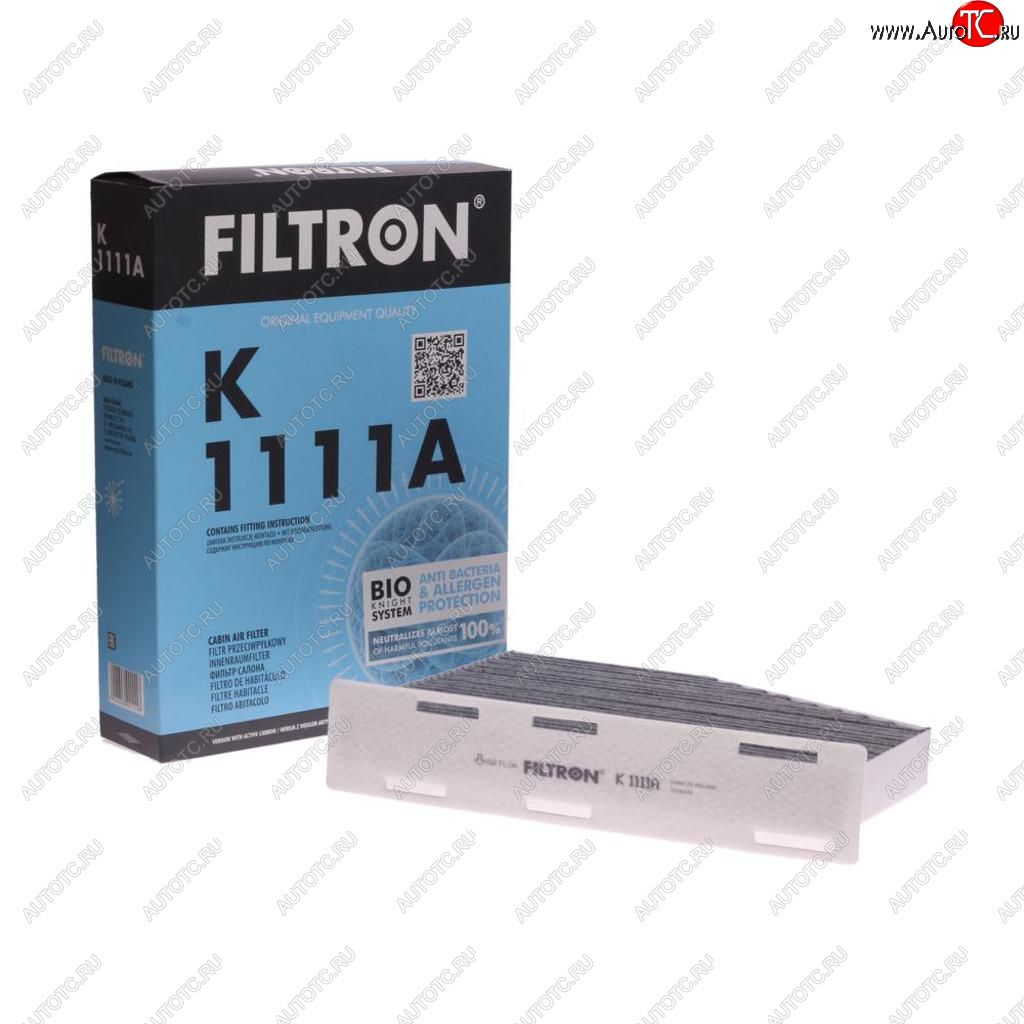 1 269 р. Фильтр воздушный салона VW Golf 5,Passat 6,Jetta 3 AUDI A3 SKODA Octavia (04-) угольный FILTRON FILTRON k1111a  с доставкой в г. Воронеж