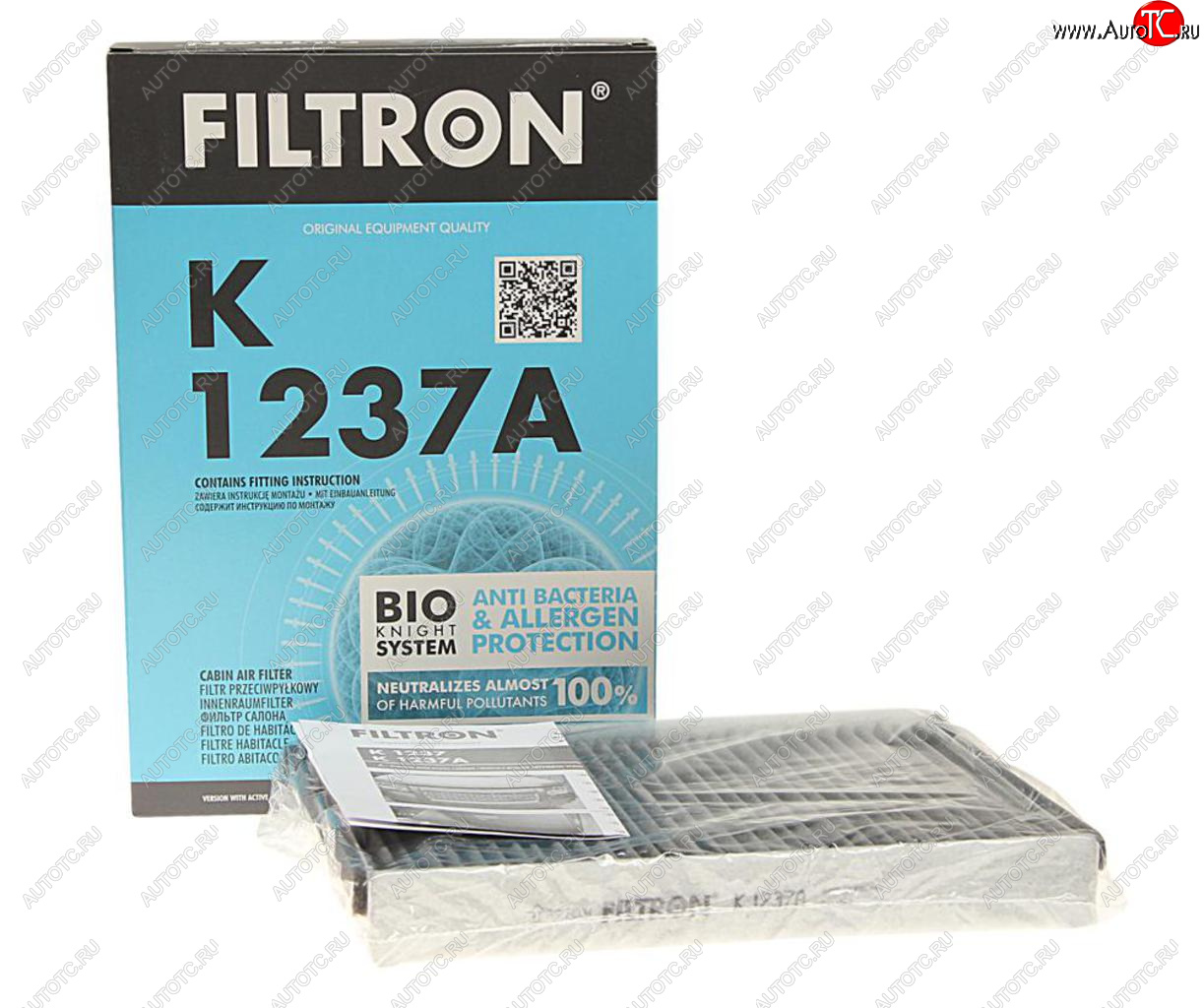 1 399 р. Фильтр воздушный салона VOLVO S60 (10-),S80 (06-),XC60 LAND ROVER Freelander 2 угольный FILTRON FILTRON k1237a  с доставкой в г. Воронеж