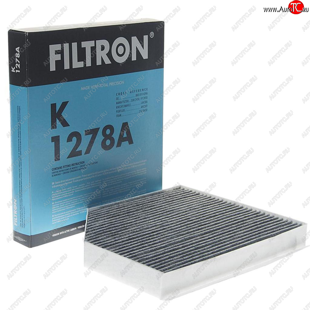 1 289 р. Фильтр воздушный салона AUDI A4,A5,Q5 (08-) PORSCHE Macan (14-) угольный FILTRON FILTRON k1278a  с доставкой в г. Воронеж