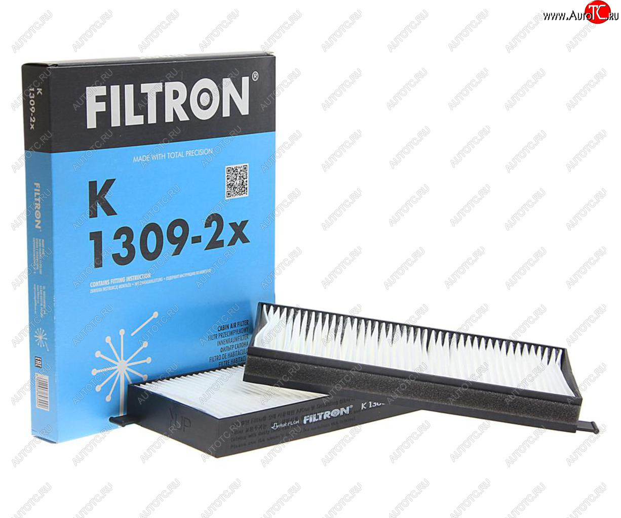 1 029 р. Фильтр воздушный салона SSANGYONG Actyon (05-11),Kyron (05-) комплект FILTRON FILTRON k1309-2x  с доставкой в г. Воронеж