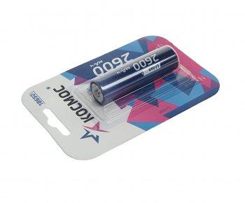 459 р. Батарейка 18650 3.7V аккумулятор 2600mAh блистер КОСМОС КОСМОС koc18650li-ion26ubl1  с доставкой в г. Воронеж. Увеличить фотографию 2