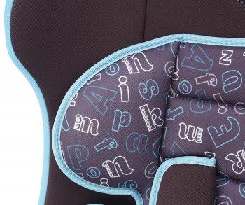 8 599 р. Автокресло детское 9-36кг (I-II-III) 1-12лет шоколадные буквы Isofix Sputnik KIDS PLANET SIGER kres2552  с доставкой в г. Воронеж. Увеличить фотографию 4