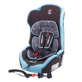 Автокресло детское 9-36кг (I-II-III) 1-12лет шоколадные буквы Isofix Sputnik KIDS PLANET SIGER kres2552