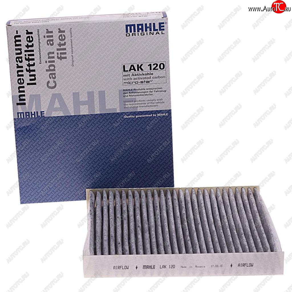 2 159 р. Фильтр воздушный салона VW Polo SKODA Fabia (-10) угольный MAHLE MAHLE lak120  с доставкой в г. Воронеж