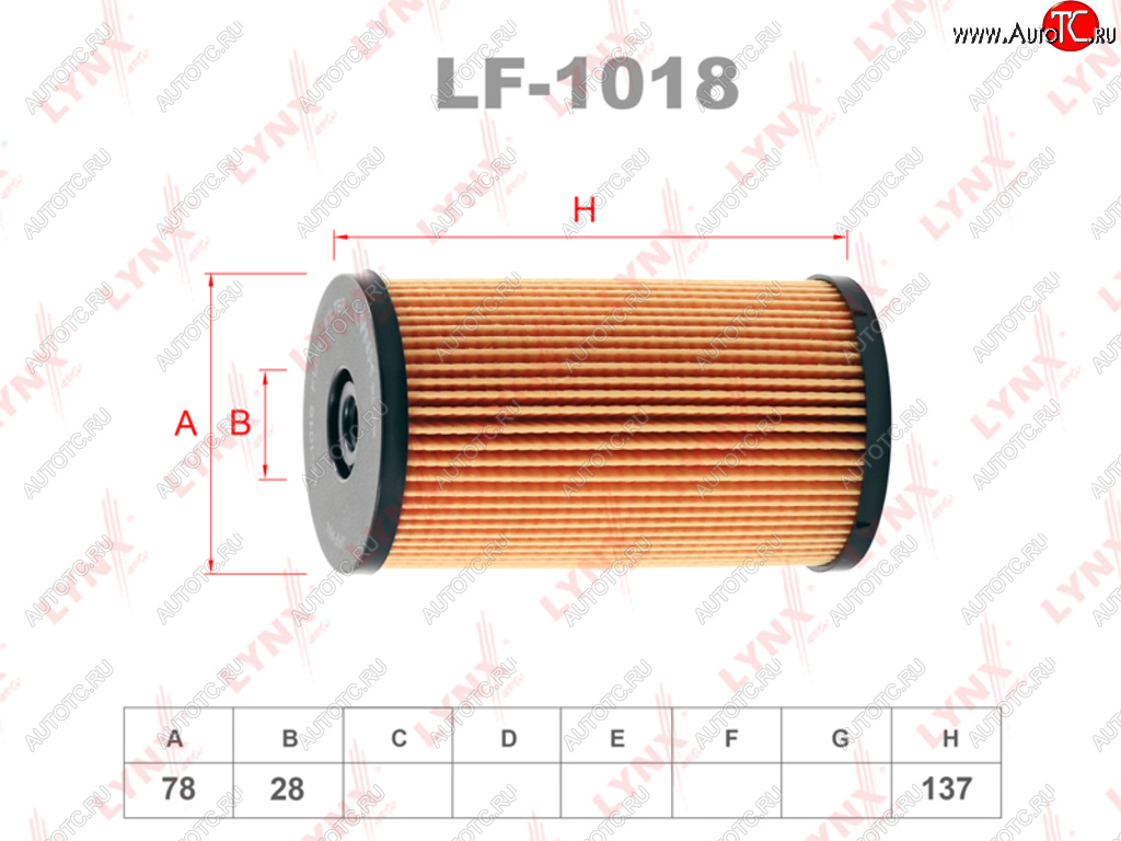 699 р. Фильтр топливный VW Passat B6,Tiguan (05-) AUDI A3,TT (03-) SKODA Octavia (1.61.92.0 TDI) LYNX LYNX lf1018  с доставкой в г. Воронеж