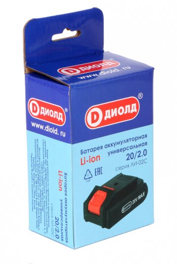 2 179 р. Аккумулятор для электроинструмента 20.0В 2.0Ач ДИОЛД ДИОЛД ли-02с  с доставкой в г. Воронеж. Увеличить фотографию 5