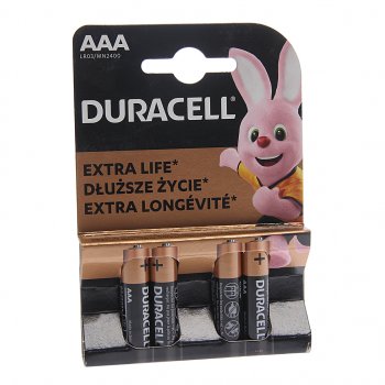 172 р. Батарейка AAA LR03 1.5V блистер 4шт. (цена за 1шт.) Alkaline Basic DURACELL DURACELL lr03n-4bl  с доставкой в г. Воронеж. Увеличить фотографию 3