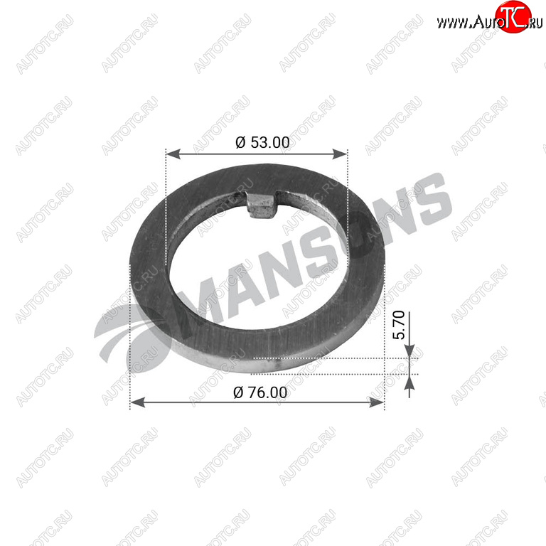 169 р. Шайба BPW (ECO,ECO Plus) ступицы стопорная (convertional,8-9т,10-12т) MANSONS MANSONS lw115  с доставкой в г. Воронеж