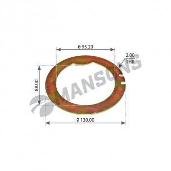 Шайба SCANIA P,G,R,T series балансира стопорная MANSONS MANSONS lw117