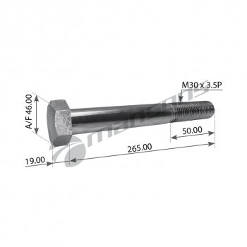 Болт BPW рессоры (M30x3.5x265) MANSONS MANSONS m30265