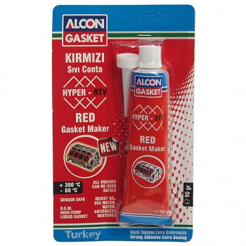 Герметик прокладка красный термостойкий 90мл ALCON ALCON m-3303 ALCON m-3303
