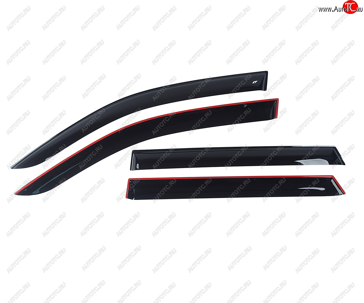 2 669 р. Дефлектор MITSUBISHI Lancer (01-08) окон комплект COBRA TUNING COBRA TUNING m40803  с доставкой в г. Воронеж