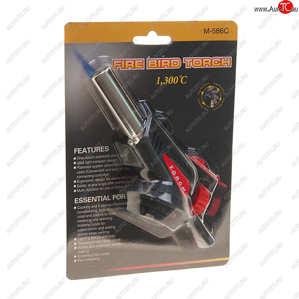 429 р. Горелка газовая под цанговый баллон с пьезоподжигом FIRE BIRD TORCH FIRE BIRD TORCH m-586c  с доставкой в г. Воронеж