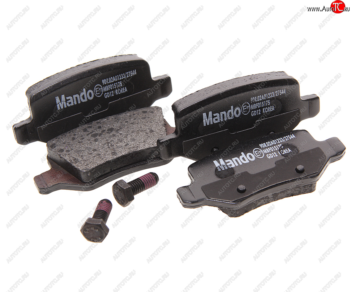 1 229 р. Колодки тормозные задние (4шт.) MANDO Mercedes-Benz A class W169 дорестайлинг, хэтчбэк 5 дв. (2005-2008)  с доставкой в г. Воронеж
