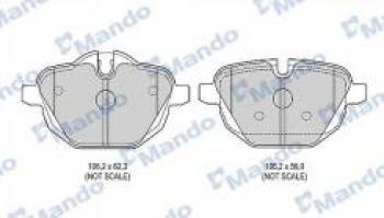 Колодки тормозные задние (4шт.) MANDO BMW 5 серия F11 дорестайлинг, универсал (2009-2013)