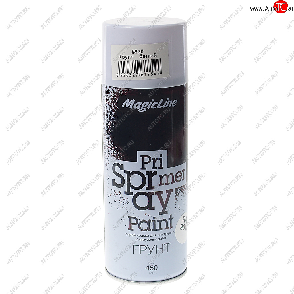 299 р. Грунт белый аэрозоль 400мл MAGICLINE MAGICLINE mg-930  с доставкой в г. Воронеж