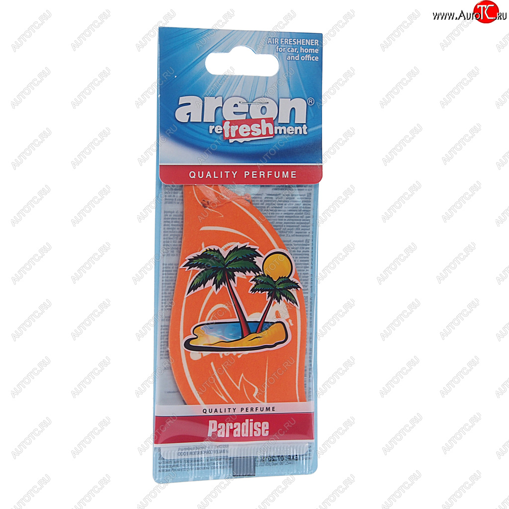 75 р. Ароматизатор подвесной пластина (рай) Refreshment Airplane AREON AREON mks09  с доставкой в г. Воронеж